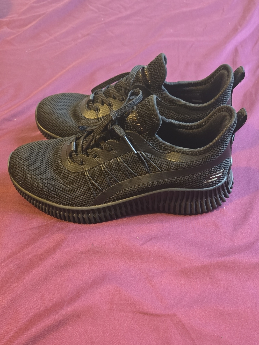 Skechers Women's Black Mesh Athletic Sneakers